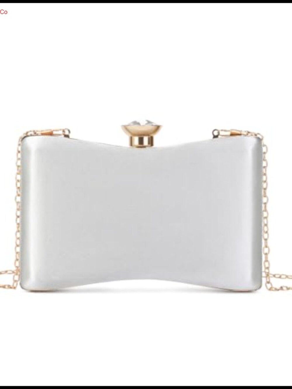 Sparkling Crystal Evening Clutch with Detachable Chain Party Handbag